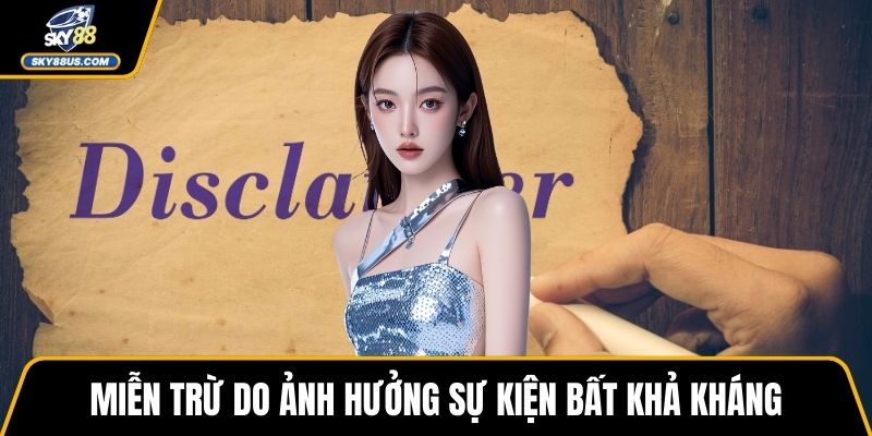 Miễn trừ do ảnh hưởng sự kiện bất khả kháng